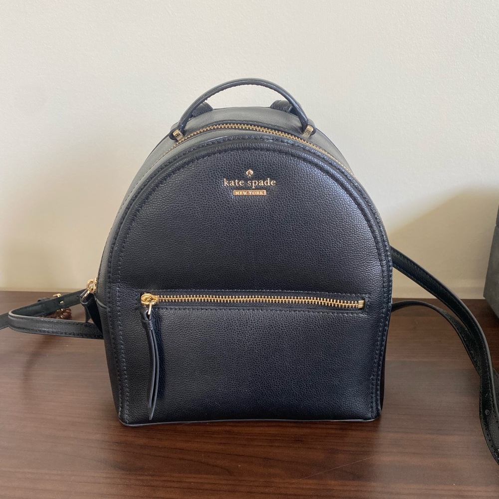 Mini Black Leather Kate Spade Backpack